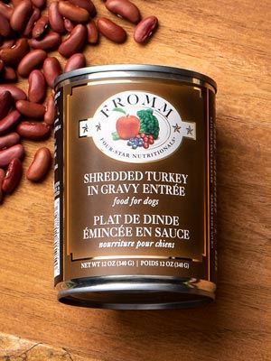 Fromm shredded turkey in gravy
