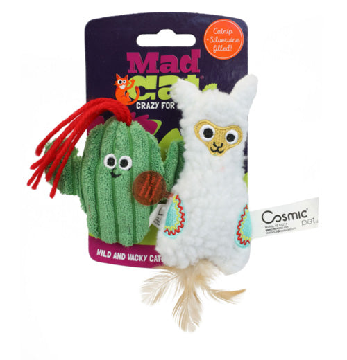 Mad Cat Lucky Llama 2PK Cat Toys