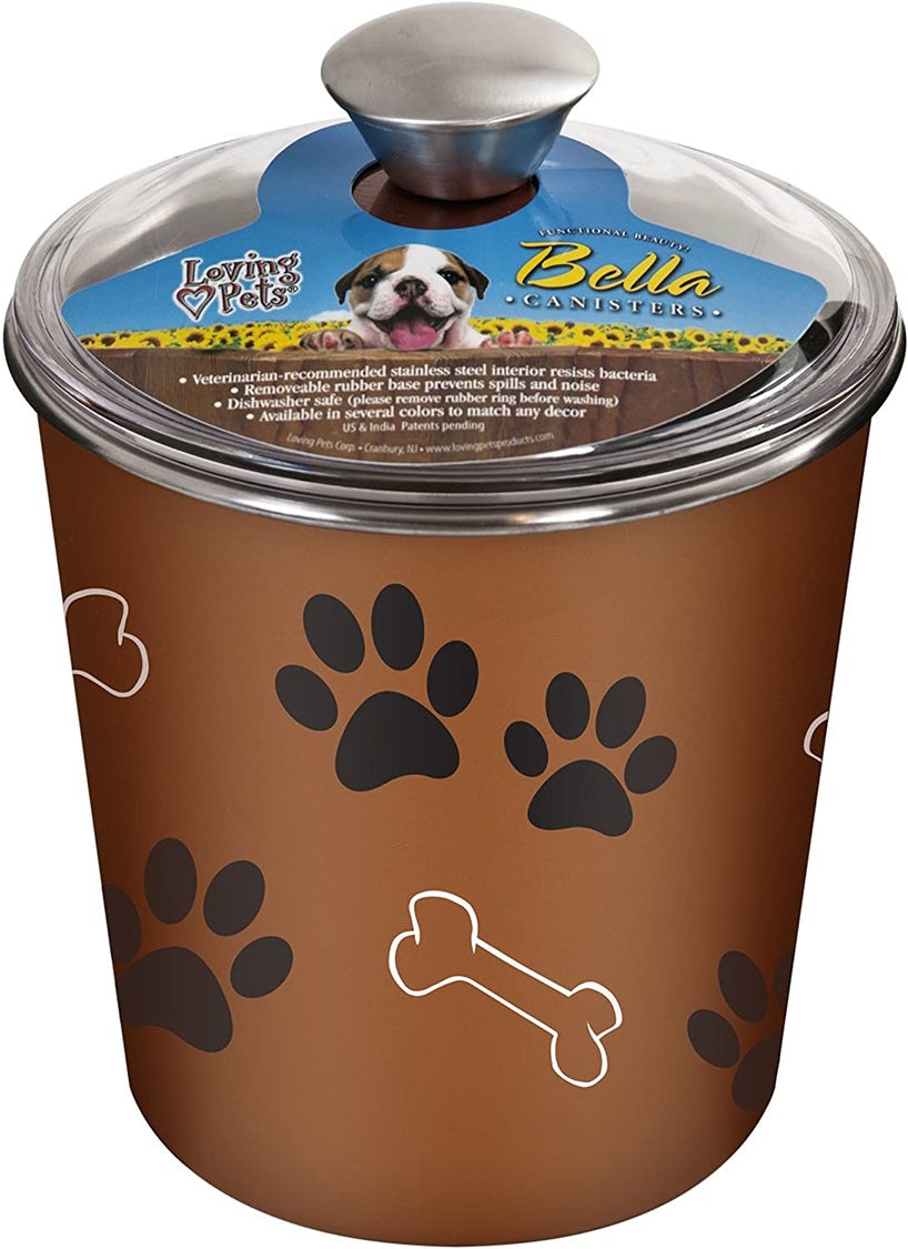 Loving pets treat canister