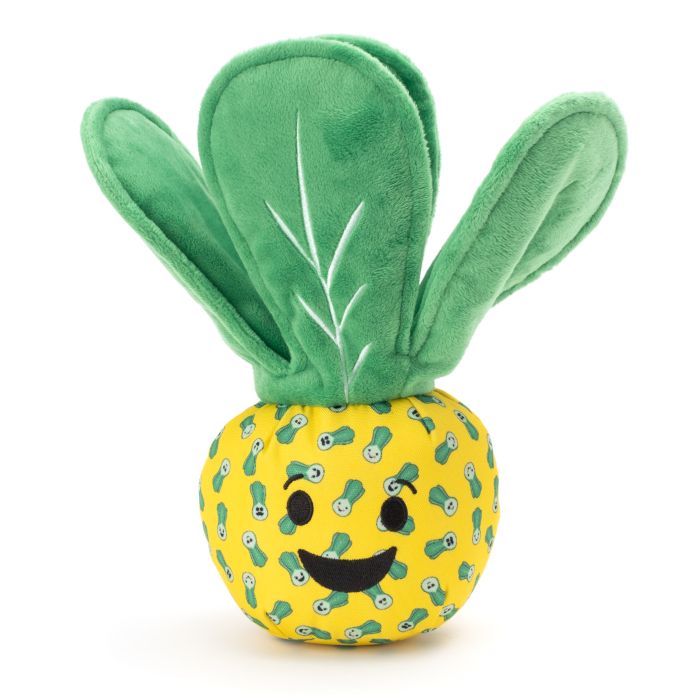 YELLOW BOK CHOY DOG TOY