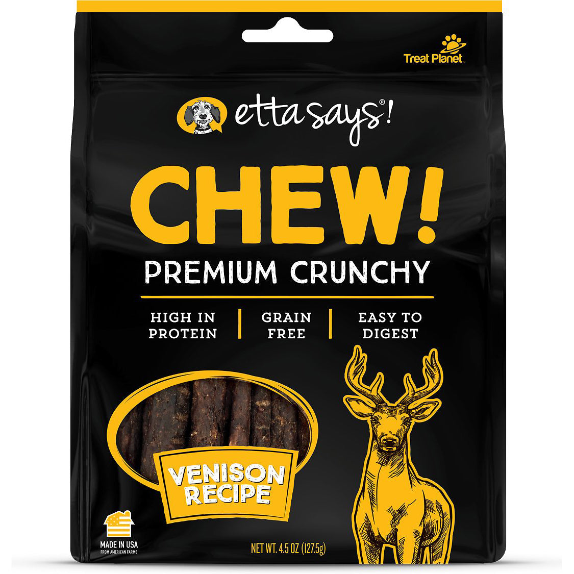 Etta says dog chewy