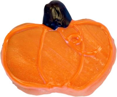Preppy Puppy Iced Cookie PUMPKIN
