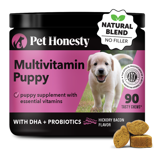 Pet Honesty Puppy Multivitamin Glucosamine Soft Chews, Bacon
