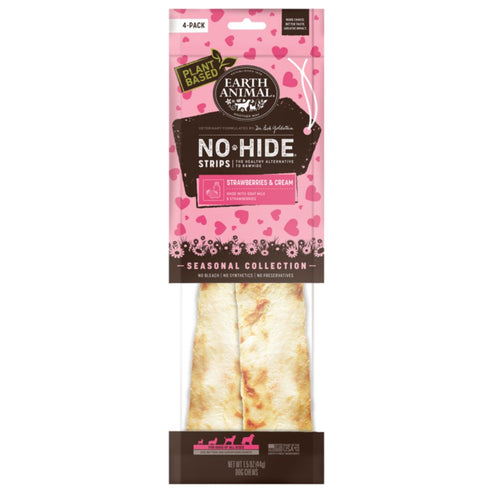 Earth animal dog no hide strips strawberry