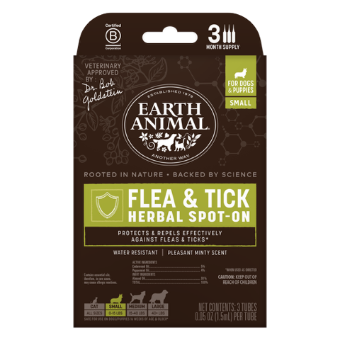 Earth animal dog spot on flea and tick