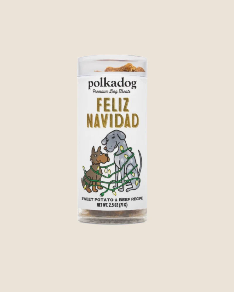 POLKA DOG BAKERY FELIZ NAVIDAD HOLIDAY MINI 2.5OZ TUBE