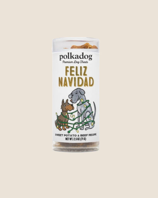 POLKA DOG BAKERY FELIZ NAVIDAD HOLIDAY MINI 2.5OZ TUBE