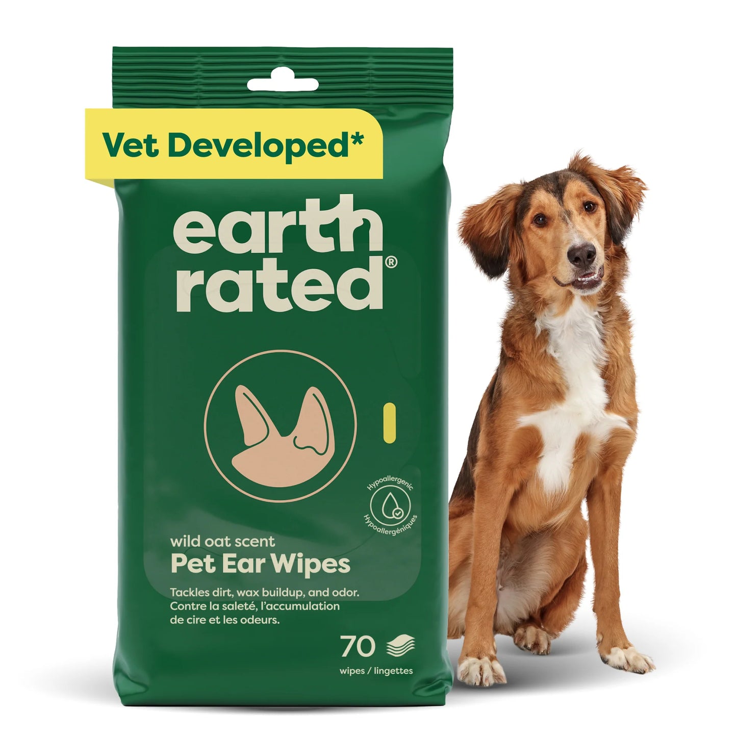 earth rated wild oat scent ear wipes