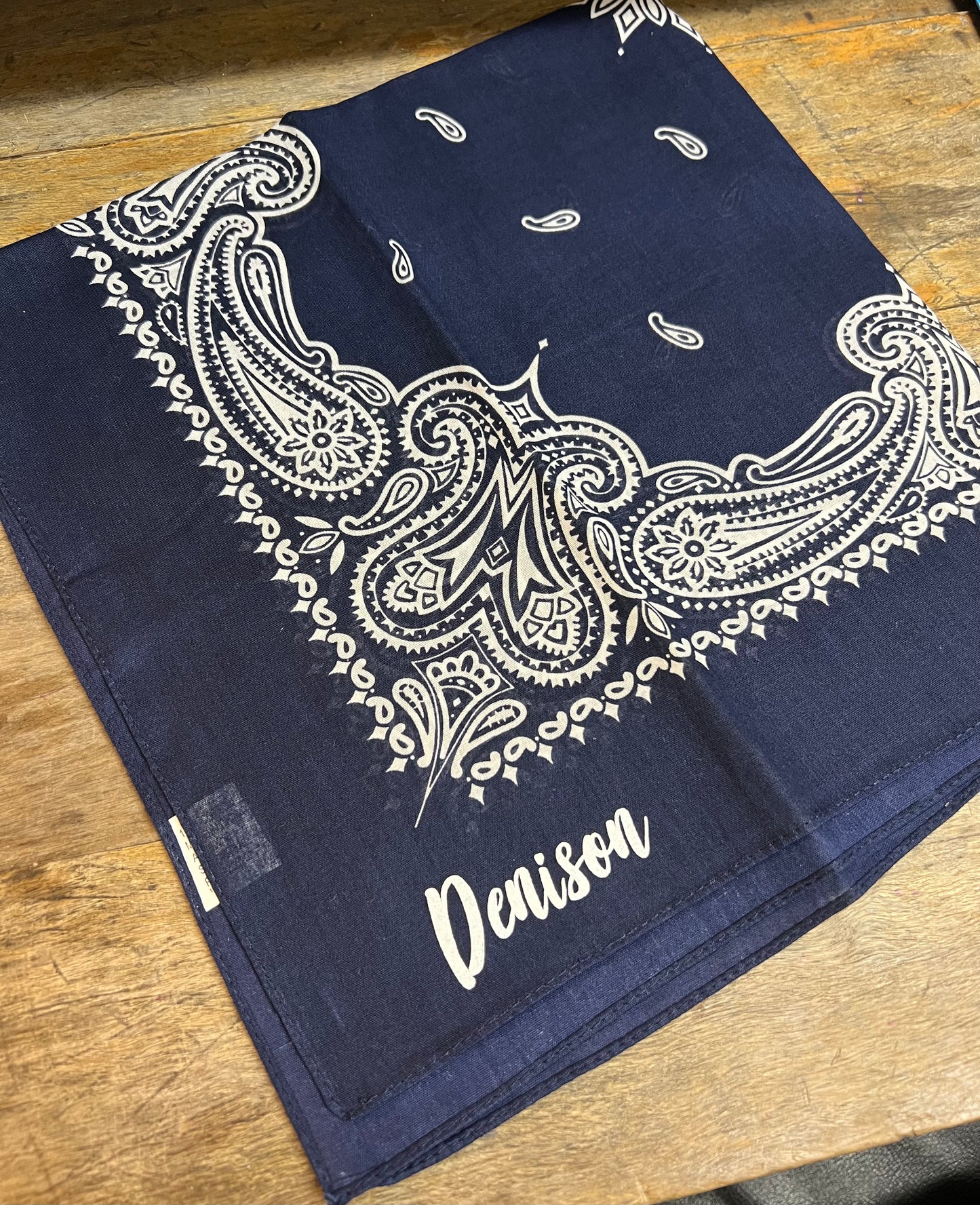 Denison Navy Bandana