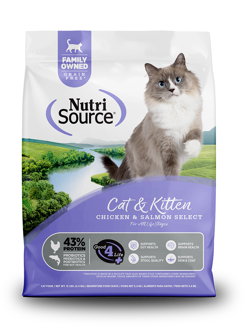 Nutrisource cat and kitten chicken and salmon