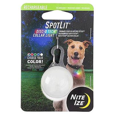 Nite ize spotlit rechargeable collar lite disco select