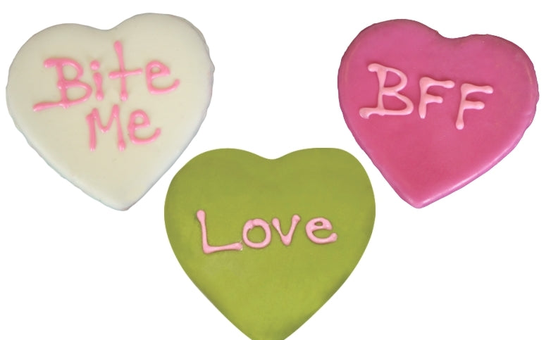 Preppy Puppy Conversation Heart