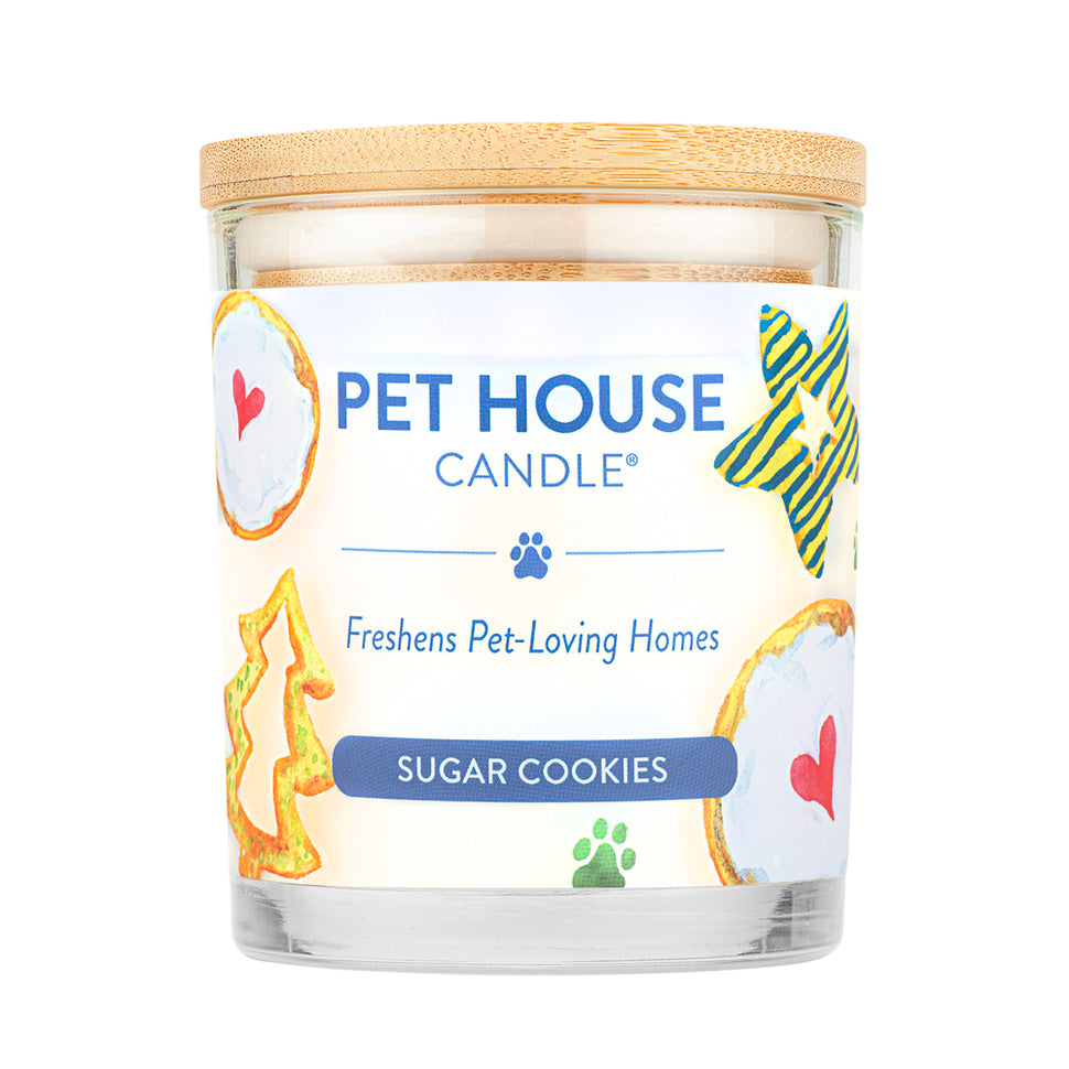 Pet house sugar cookie large candle
