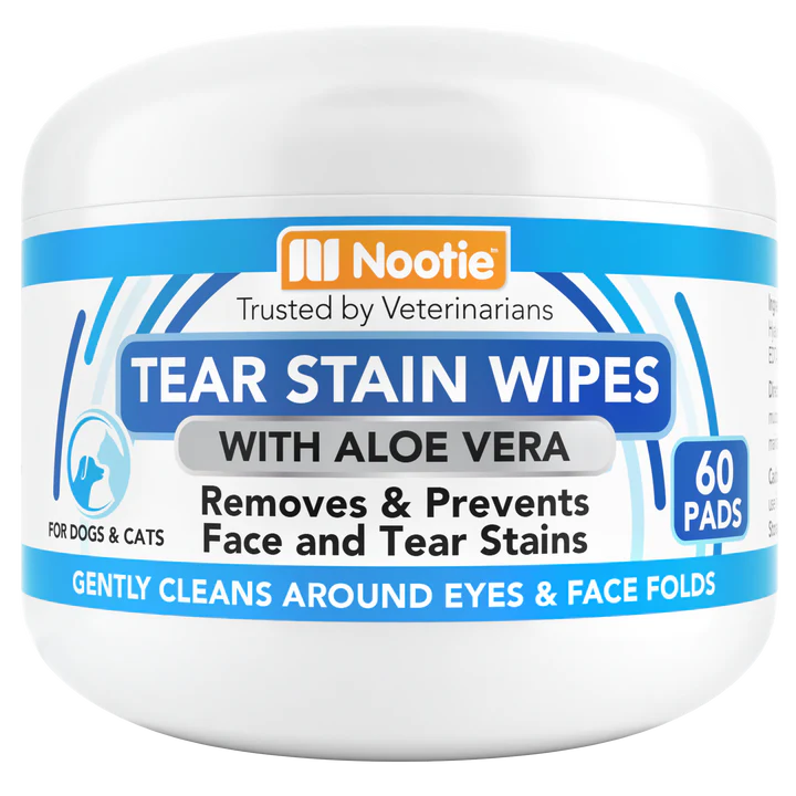 Nootie Tear Stain Wipes for Dogs & Cats