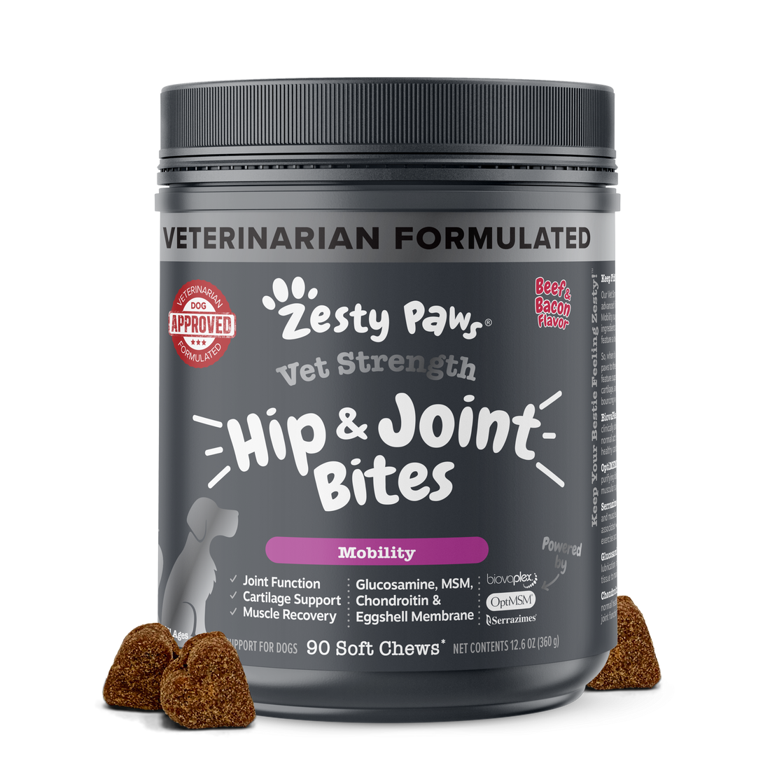 Zesty paws vet hip and joint mobility bites