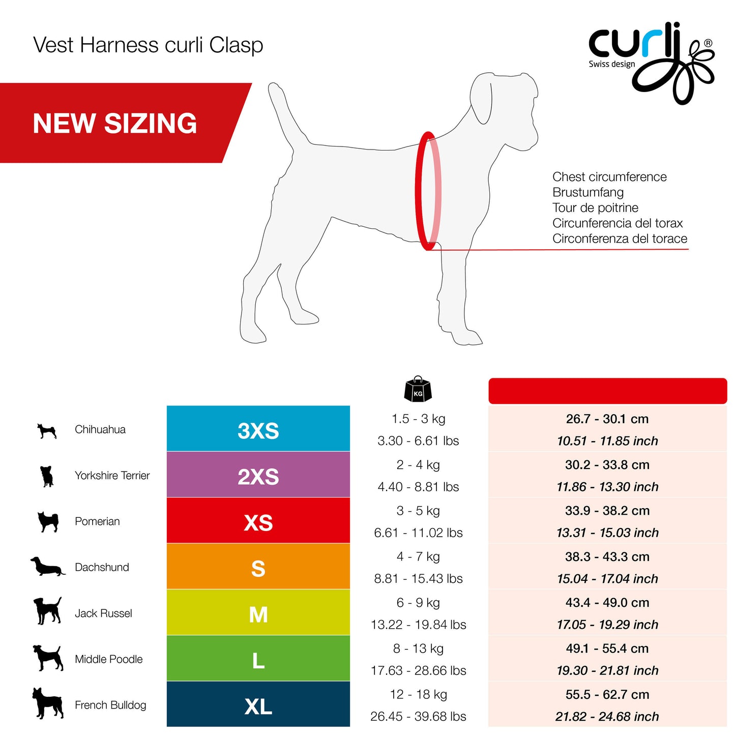 VEST HARNESS CURLI CLASP AIR-MESH