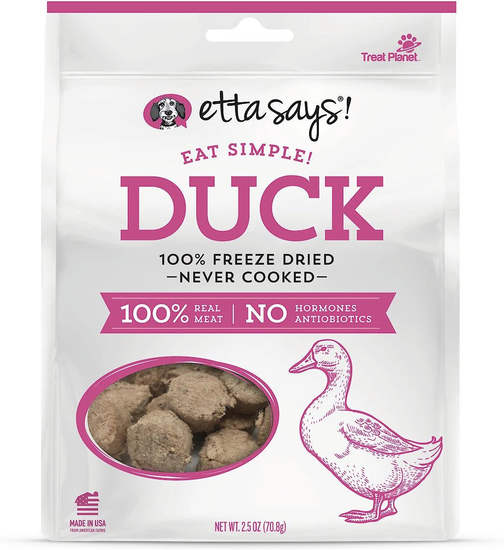 Etta Says! Eat Simple! freeze dried duck treats