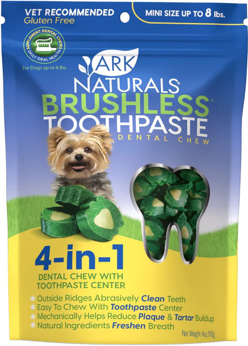 Ark Naturals Brushless Toothpaste Mini Dog Treats