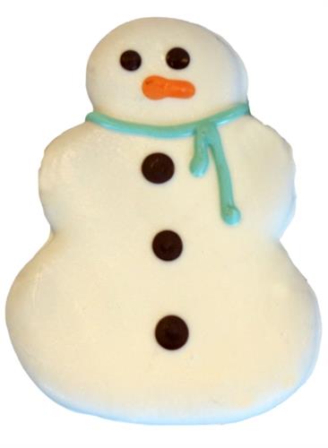 Preppy Puppy Iced Cookie Snowman