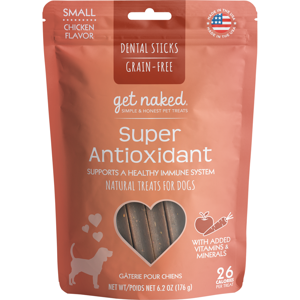 N-Bone Get Naked Grain Free Super Antioxidant Chicken Dental Dog Treats