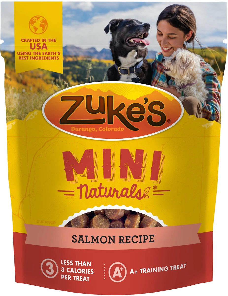 Zukes Salmon Mini Naturals Dog Treats