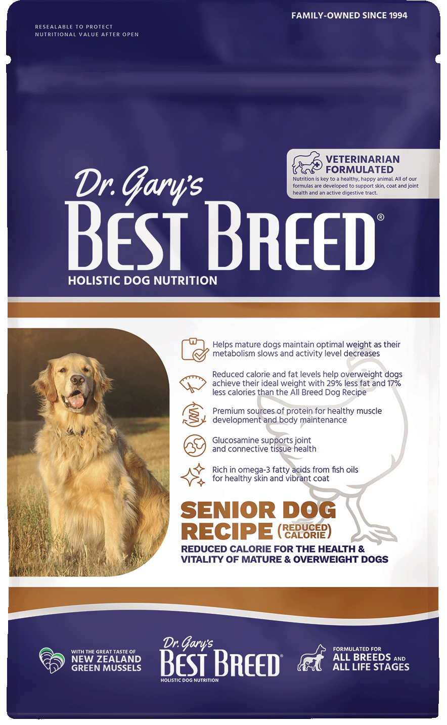 Dr. Gary's Best Breed Holistic Senior Reduced Calorie Dry Dog Food