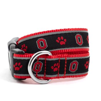 The Worthy Dog Ohio State O Paw Black Collar