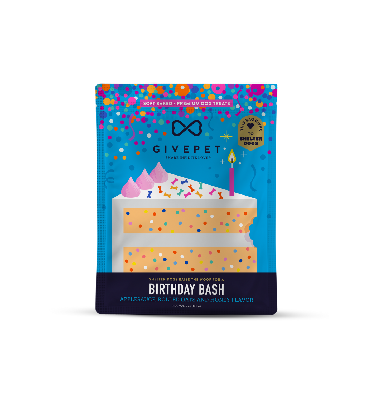 GIVEPET Off-BIRTHDAY BASH Soft Treats 6 oz