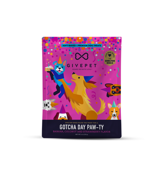 GIVEPET Off-GOTCHA DAY PAW-TY Soft Treats 6 oz