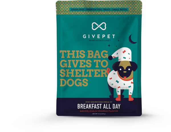 GIVEPET Breakfast All Day Crunchy Dog Treats 11 oz