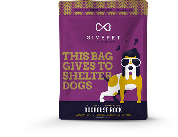 GIVEPET Doghouse Rock Crunchy Dog Treats 11 oz