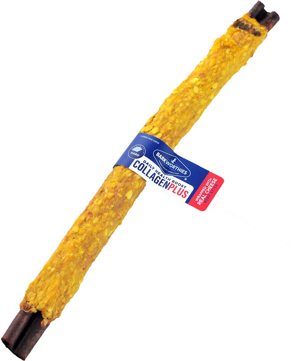 BARKWORTHIES COLLAGEN PLUS DOG CHEW WRAPPED WITH REAL CHEESE
