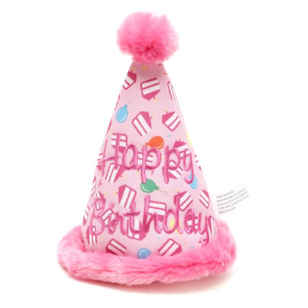 The Worthy Dog Birthday Hat Dog Toy