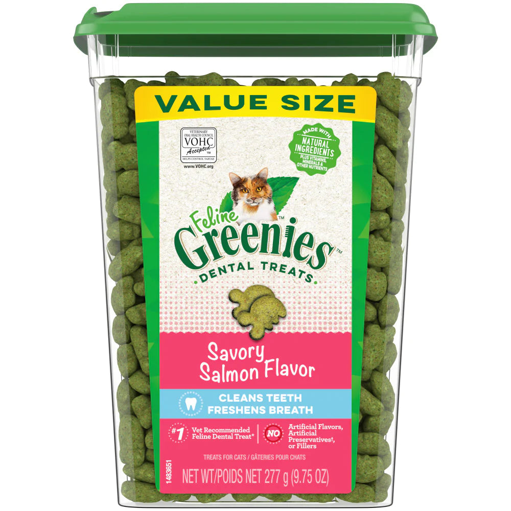 FELINE GREENIES™ Dental Treats Savory Salmon Flavor