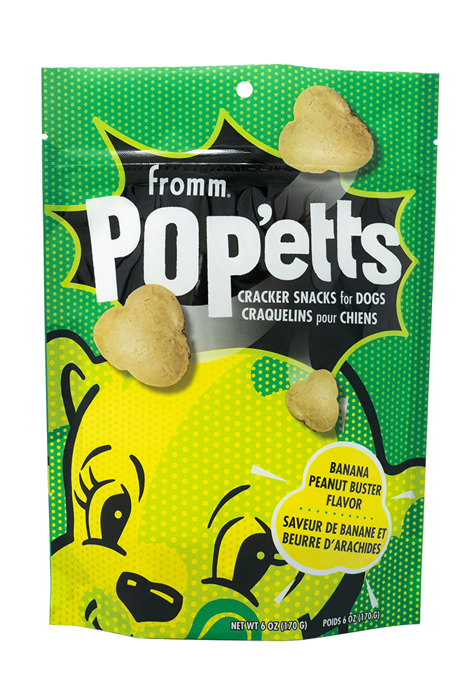 Fromm Popett's Banana Peanut Buster Dog Treats 6 oz