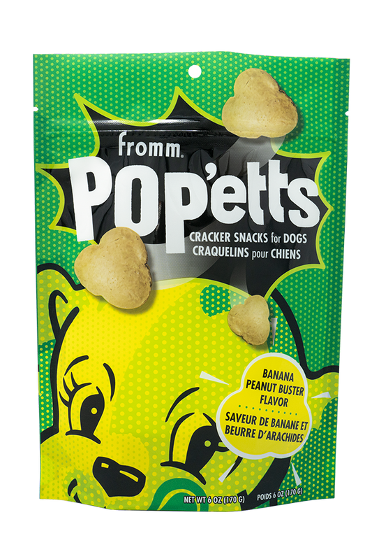 Fromm Popett's Banana Peanut Buster Dog Treats 6 oz