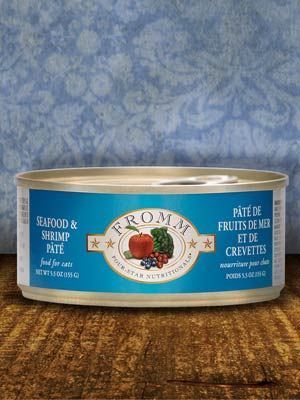 Fromm cat seafood and shrimp pate