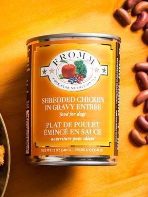 Fromm shredded chicken in gravy