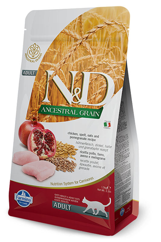 farmina n&d ancesteral grain chicken cat food
