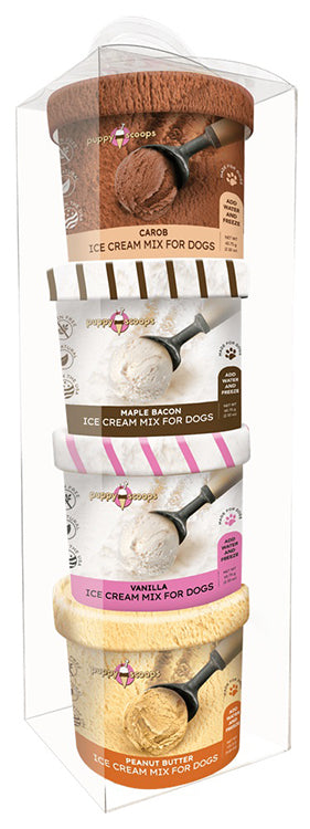 puppy cake ice cream sampler 4 flavors