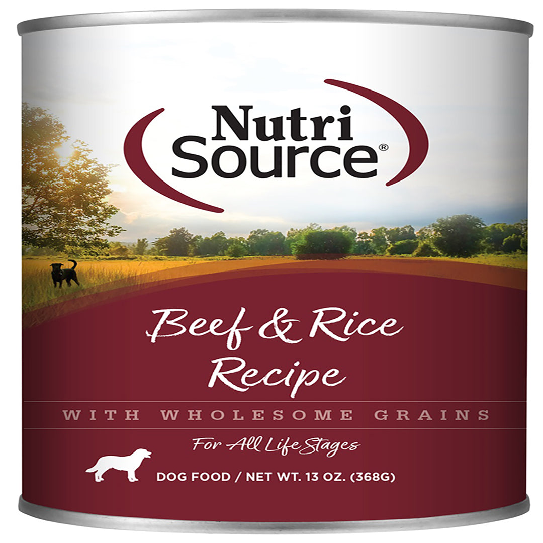 nutrisource wet  beef and rice