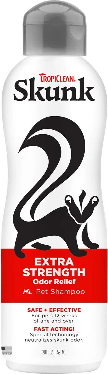 Tropiclean dog and cat shampoo skunk ordor