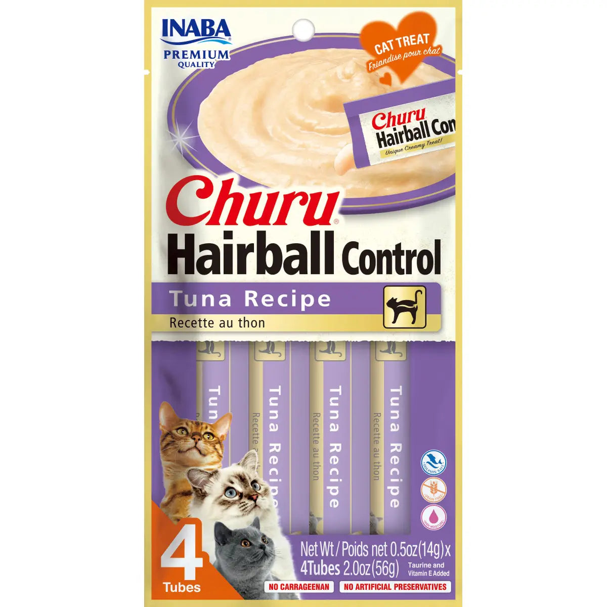 inaba churu tuna hairball