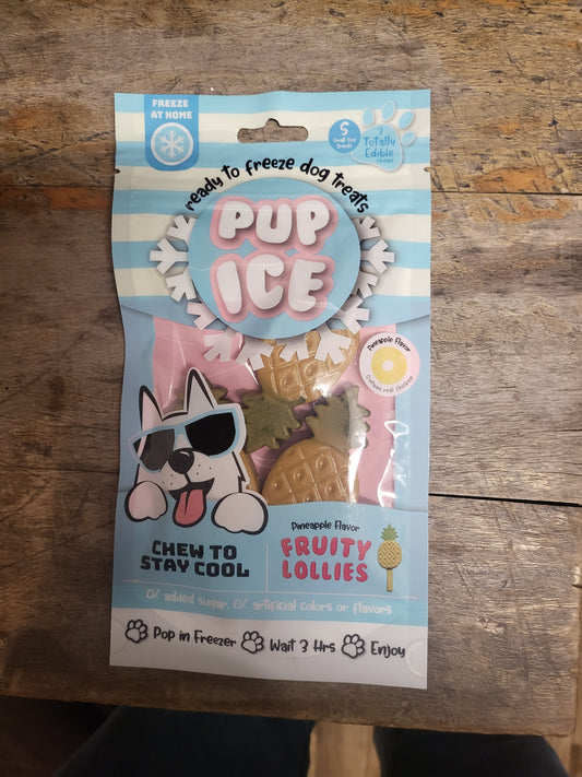 Pup ice pineapple lollie