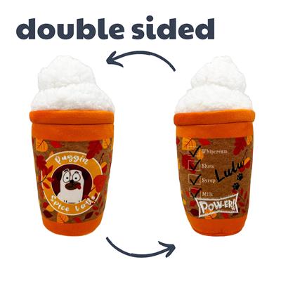Huxley and Kent puggin spice latte dog toy