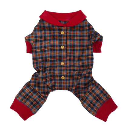 Harry Barker Cabin Plaid Dog Pajamas