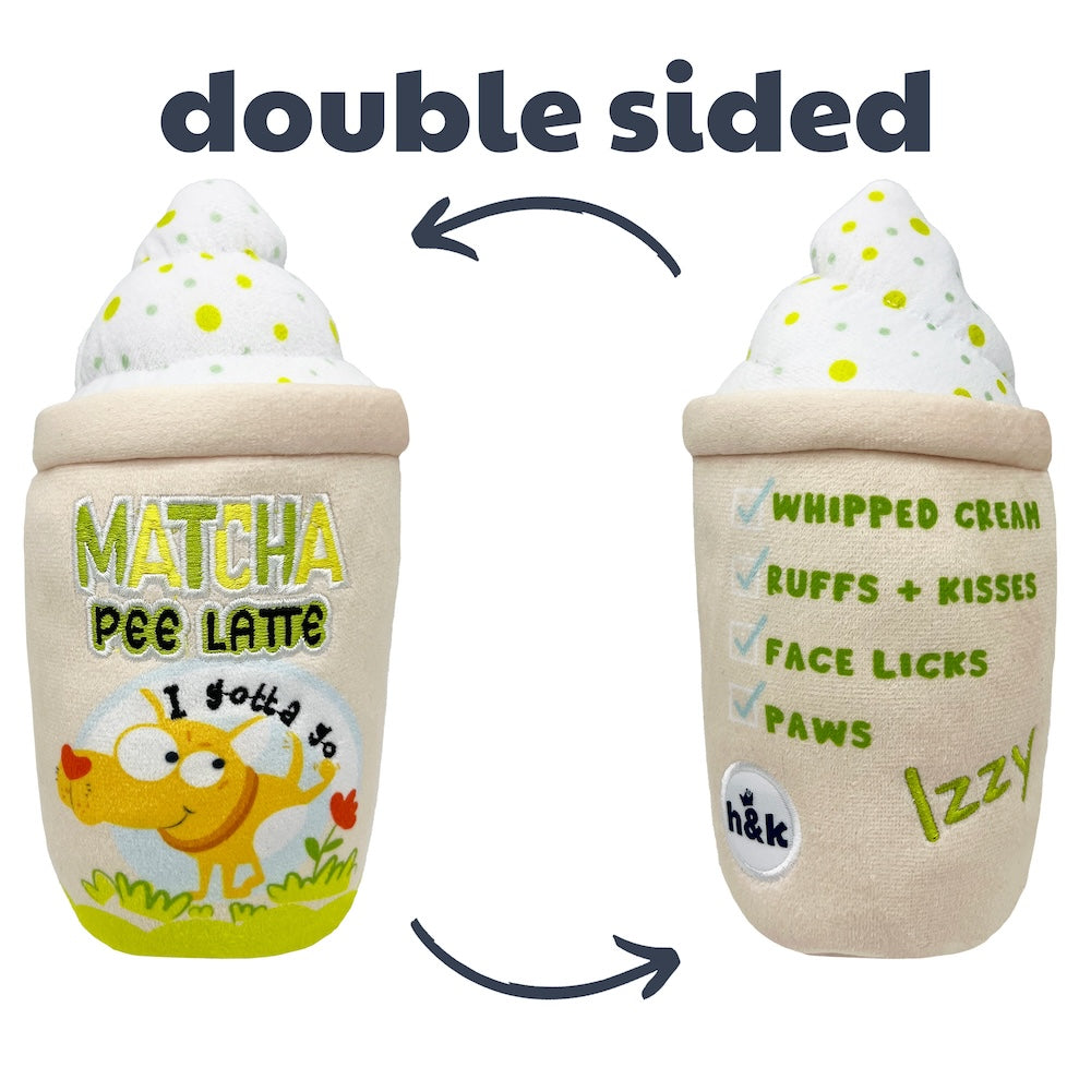 H&K Matcha Pee Latte Dog Toy