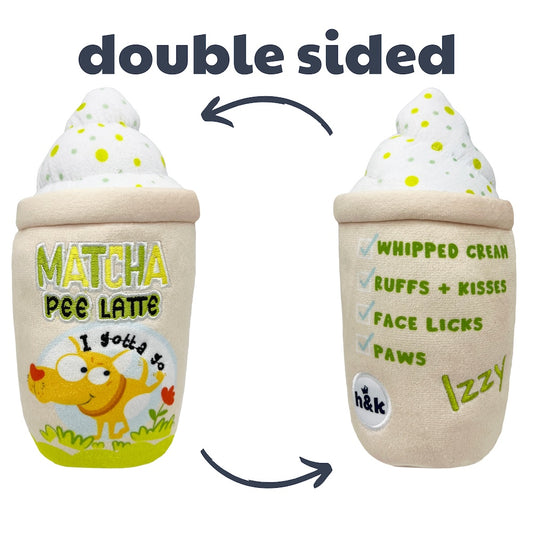 H&K Matcha Pee Latte Dog Toy