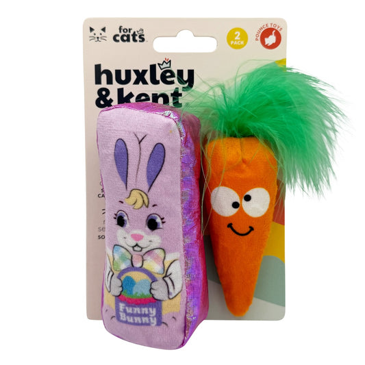 H&K Hoppy Easter 2pk Plush Cat Toy
