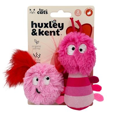 H&K Love Bugs 2pk Plush Cat Toy